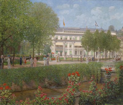 View of the Kurhotel in Baden-Baden by Otto Albert Koch